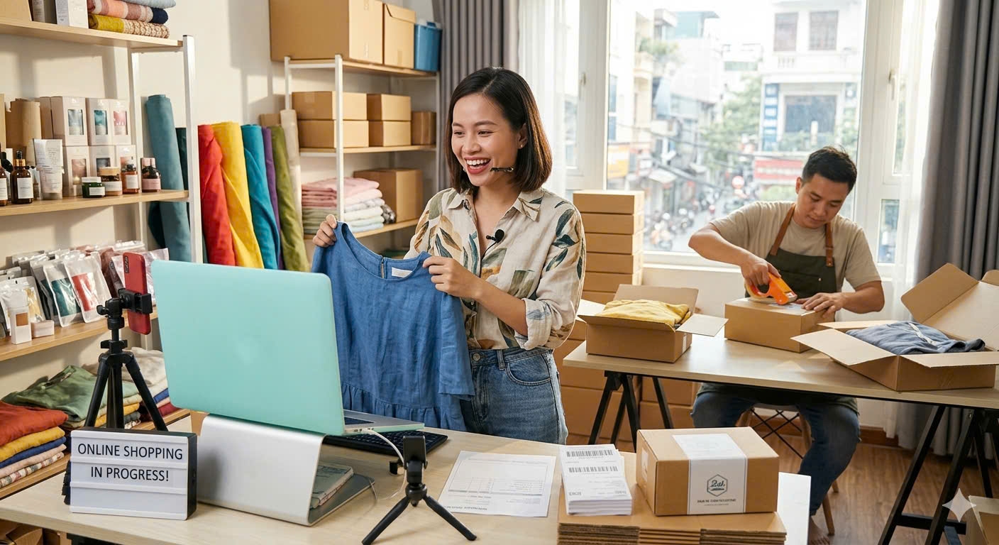 Bán hàng online: Tính thuế trên toàn bộ doanh thu, không phải tiền thực nhận