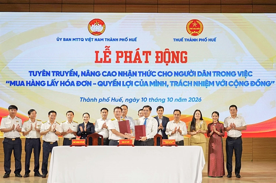 TP. Huế phát động cuộc vận động mua hàng lấy hóa đơn